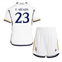 Real Madrid Ferland Mendy #23 Hjemmedraktsett Barn 2023-24 Kortermet (+ Korte bukser)